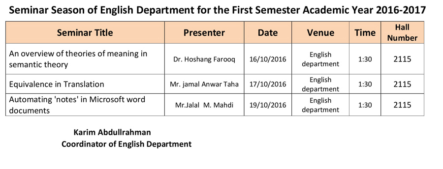 seminar-season-of-english-department-for-the-first-semester-academic